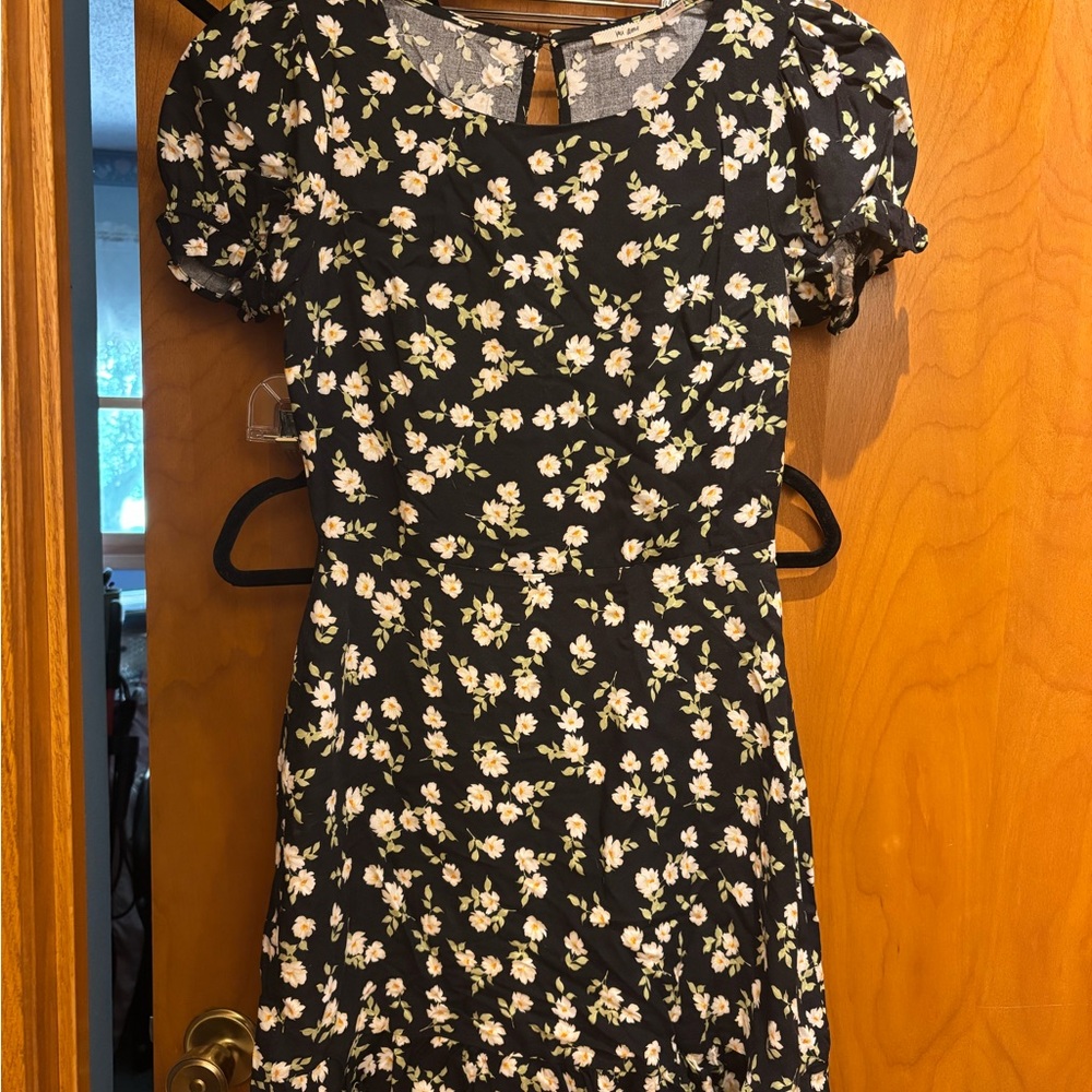 Francesca’s Black Floral Dress